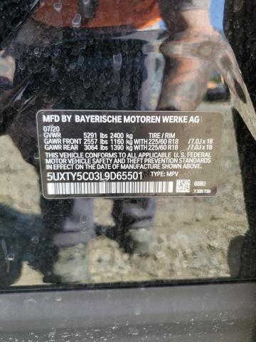 5UXTY5C03L9D65501 BMW X3 Xdrive30i