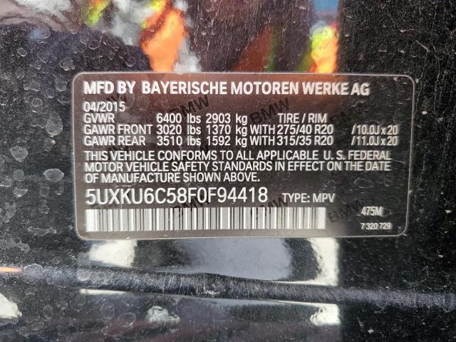 5UXKU6C58F0F94418 BMW X6 Xdrive50i