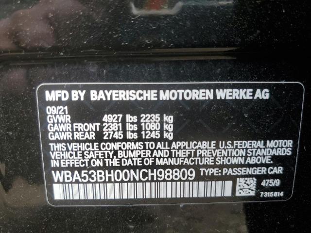 WBA53BH00NCH98809 BMW 530 I