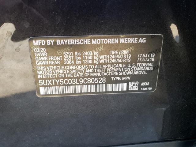 5UXTY5C03L9C80528 BMW X3 Xdrive30i