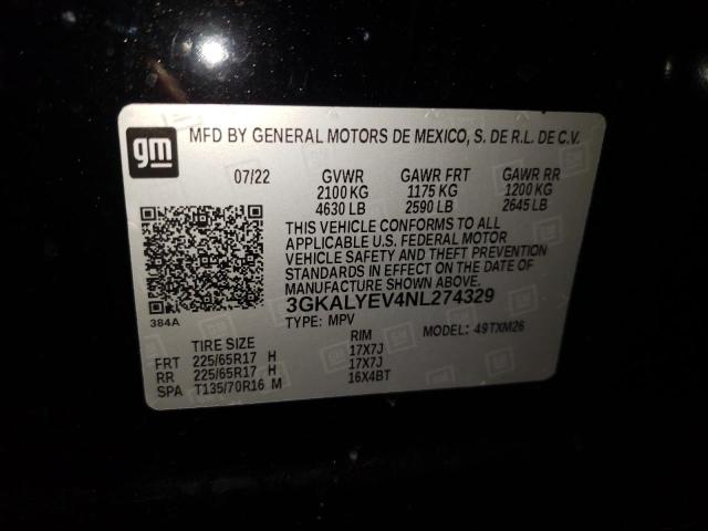 3GKALYEV4NL274329 GMC Terrain At4