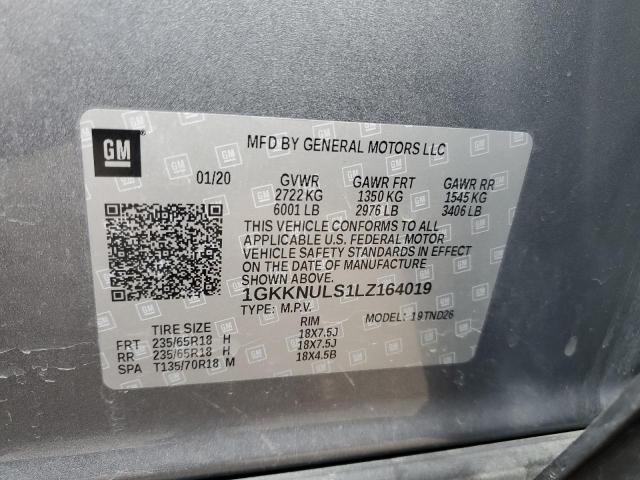 1GKKNULS1LZ164019 GMC ACADIA SLT