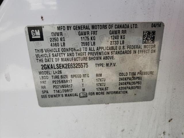 2GKALSEK2E6325575 GMC Terrain Slt