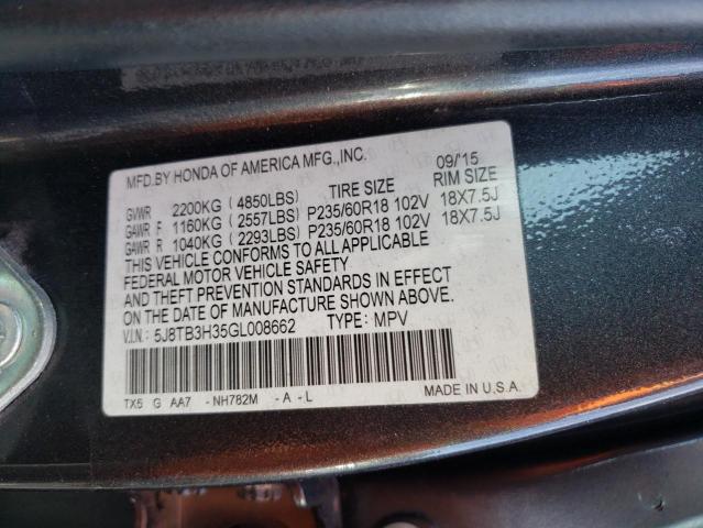 5J8TB3H35GL008662 Acura RDX