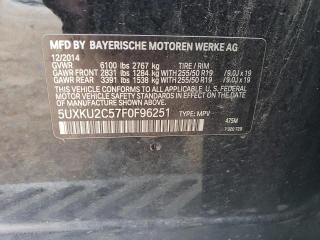 5UXKU2C57F0F96251 BMW X6 Xdrive35i