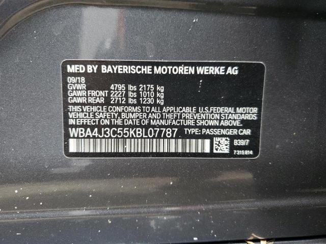 WBA4J3C55KBL07787 BMW 430xi Gran Coupe