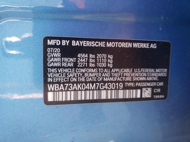 WBA73AK04M7G43019 BMW 228XI