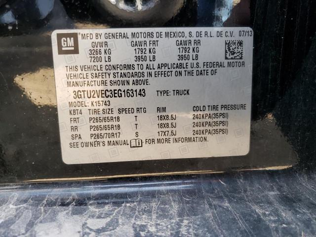 3GTU2VEC3EG163143 GMC Sierra K1500 Slt