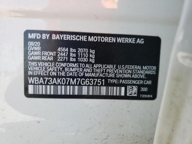 WBA73AK07M7G63751 BMW 228XI