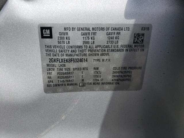 2GKFLXEK8F6324614 GMC Terrain Slt