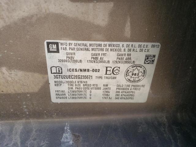 3GTU2UEC2EG235671 GMC Sierra K1500 Sle