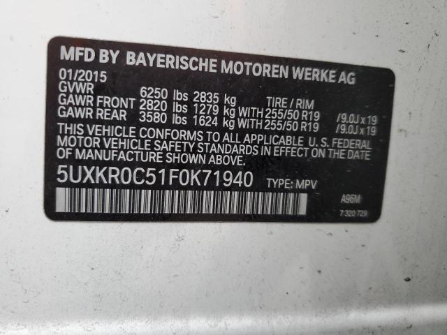 5UXKR0C51F0K71940 BMW X5 Xdrive35i
