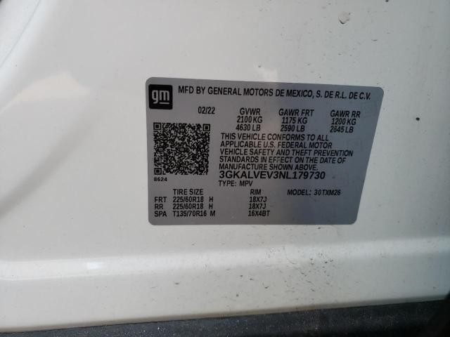 3GKALVEV3NL179730 GMC Terrain Slt