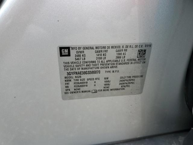 3GYFNAE38GS586870 Cadillac SRX