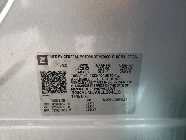 3GKALMEVXLL304116 GMC Terrain Sle