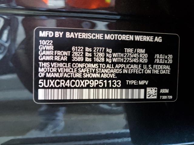 5UXCR4C0XP9P51133 BMW X5 Sdrive 40i