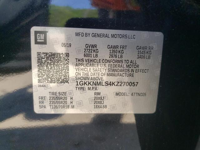 1GKKNMLS4KZ270057 GMC Acadia Slt-1