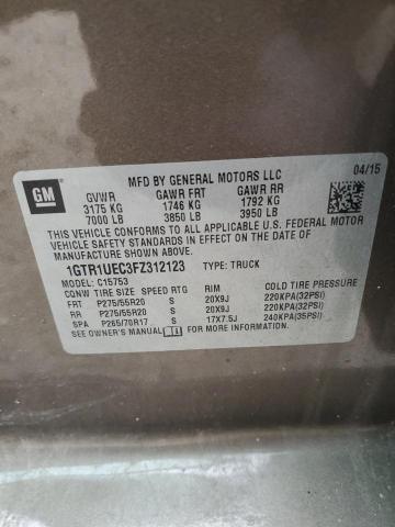 1GTR1UEC3FZ312123 GMC Sierra C1500 Sle