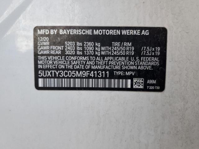 5UXTY3C05M9F41311 BMW X3 Sdrive30i