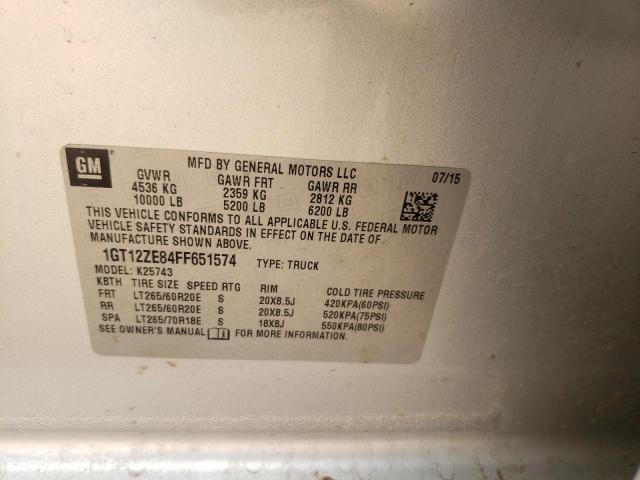 1GT12ZE84FF651574 GMC Sierra K2500 Slt