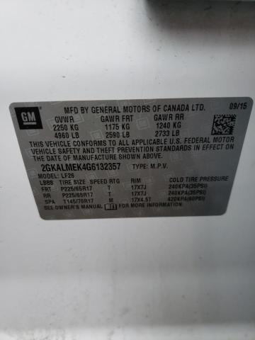 2GKALMEK4G6132357 GMC Terrain Sle