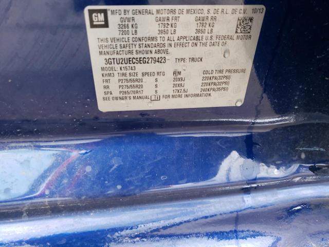 3GTU2UEC5EG279423 GMC Sierra K1500 Sle