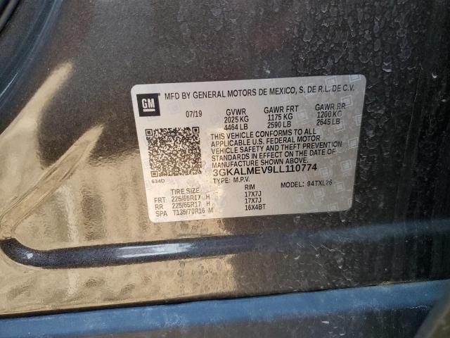 3GKALMEV9LL110774 GMC Terrain Sle