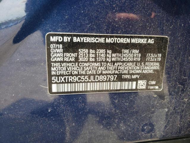 5UXTR9C55JLD89797 BMW X3 Xdrive30i