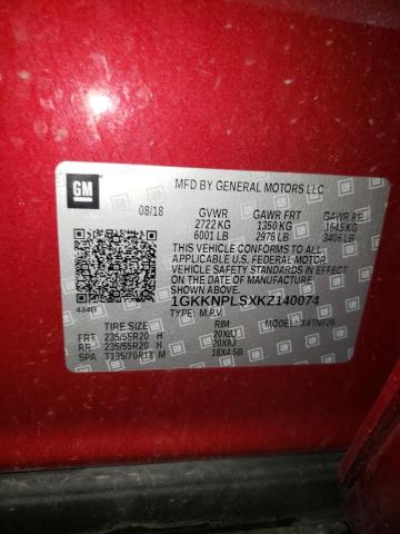 1GKKNPLSXKZ140074 GMC Acadia Denali