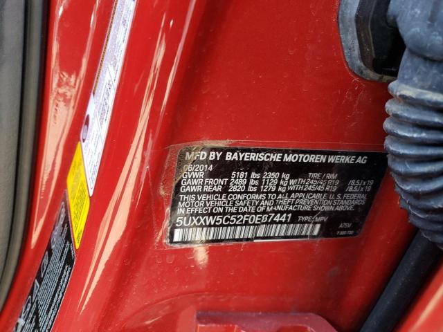 5UXXW5C52F0E87441 BMW X4 Xdrive35i