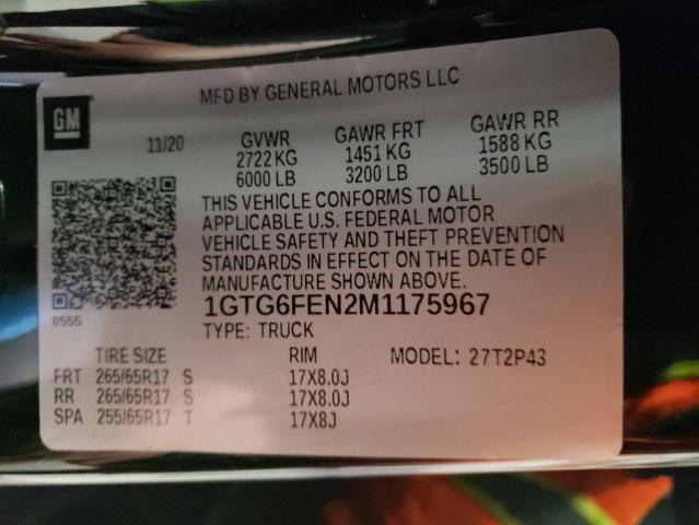 1GTG6FEN2M1175967 GMC Canyon At4