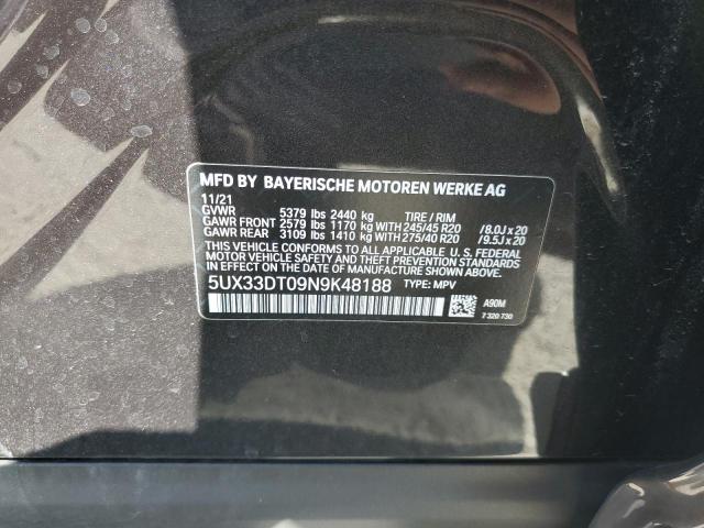 5UX33DT09N9K48188 BMW X4 Xdrive30i