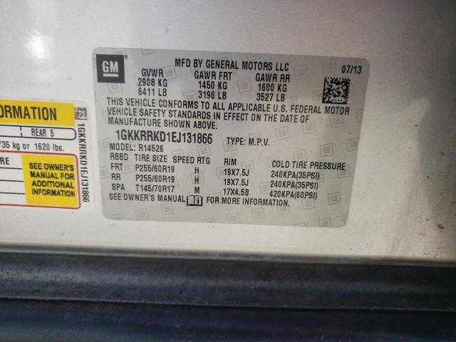 1GKKRRKD1EJ131866 GMC Acadia Slt-1