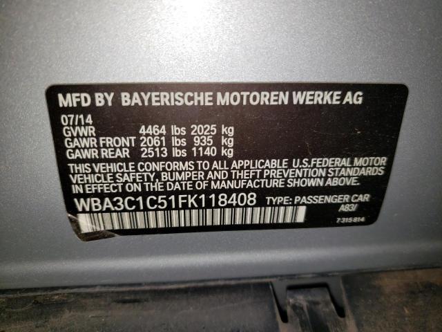 WBA3C1C51FK118408 BMW 328 I Sulev