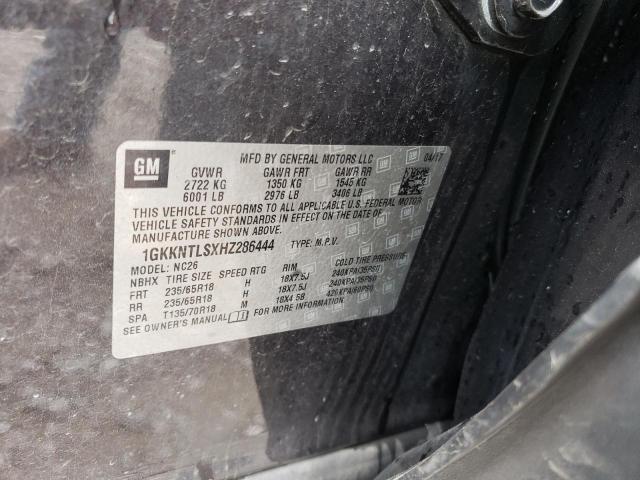 1GKKNTLSXHZ286444 GMC Acadia All Terrain