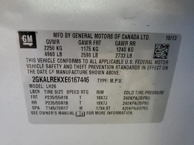 2GKALREKXE6167446 GMC Terrain Sle