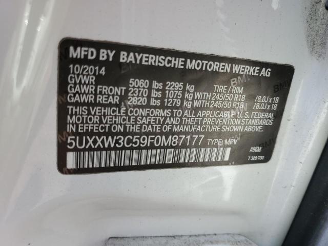 5UXXW3C59F0M87177 BMW X4 Xdrive28i