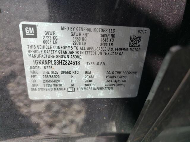 1GKKNPLS8HZ324518 GMC Acadia Denali