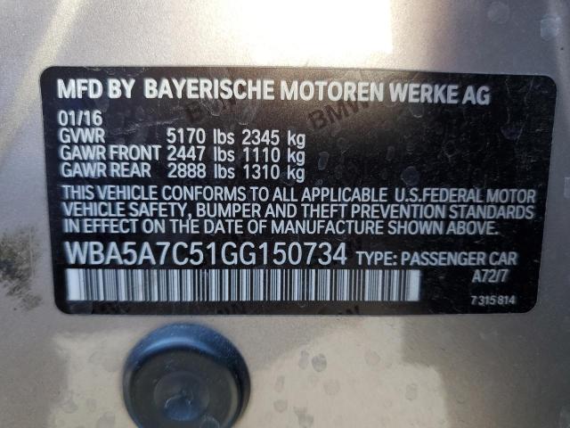 WBA5A7C51GG150734 BMW 528 XI