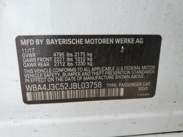 WBA4J3C52JBL03758 BMW 430xi Gran Coupe
