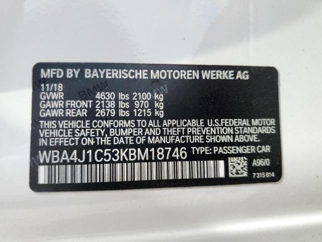 WBA4J1C53KBM18746 BMW 430i Gran Coupe