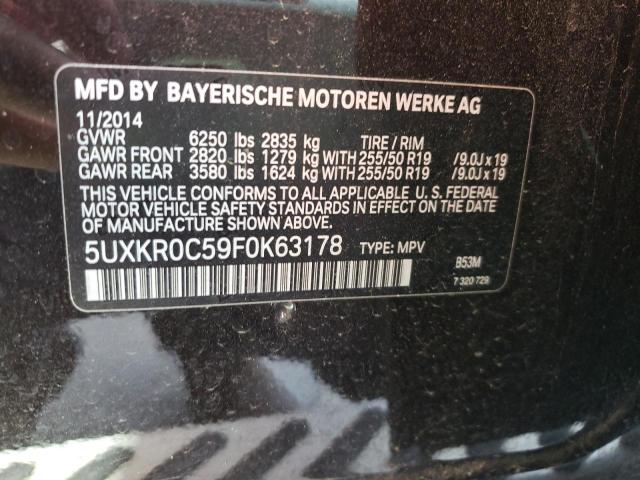 5UXKR0C59F0K63178 BMW X5 Xdrive35i