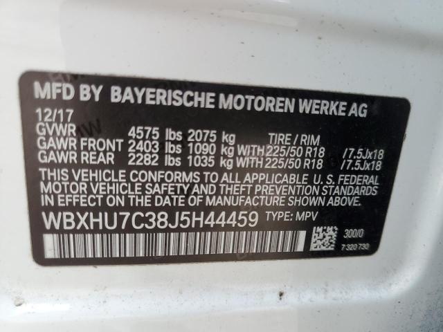 WBXHU7C38J5H44459 BMW X1 Sdrive28i
