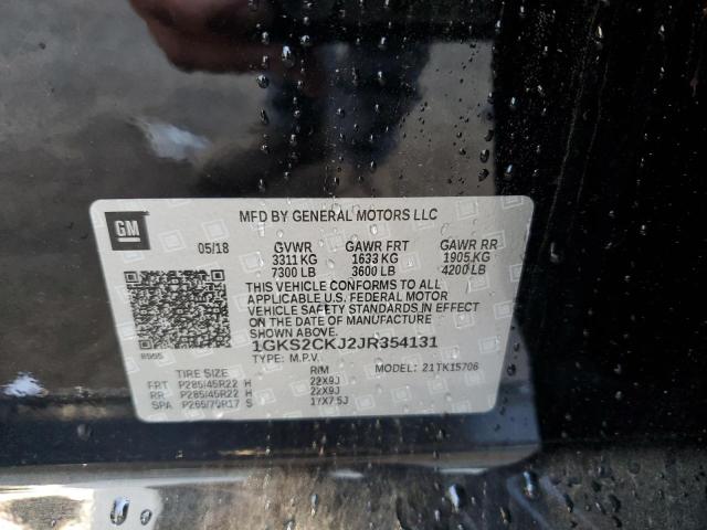 1GKS2CKJ2JR354131 GMC YUKON DENALI