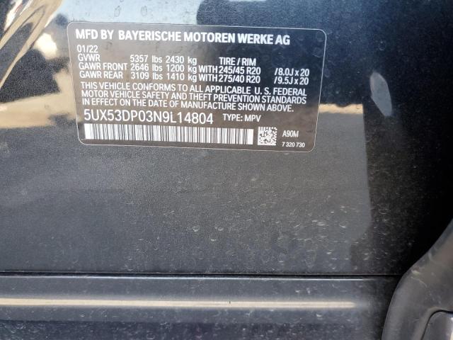 5UX53DP03N9L14804 BMW X3 Xdrive30i