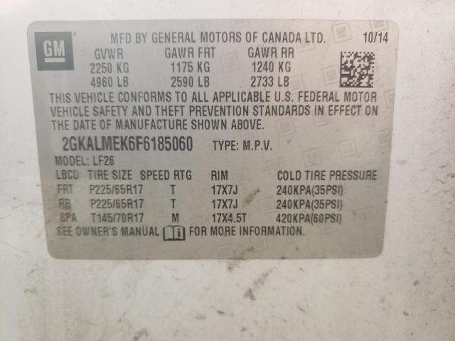 2GKALMEK6F6185060 GMC Terrain Sle