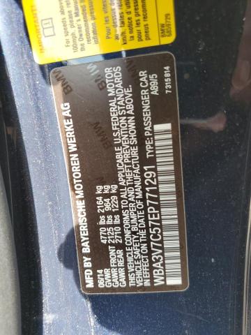 WBA3V7C57EP771291 BMW 428 I Sulev
