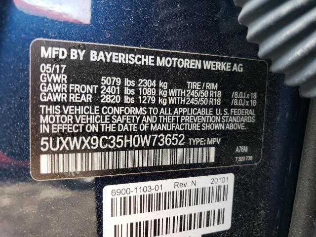 5UXWX9C35H0W73652 BMW X3 Xdrive28i