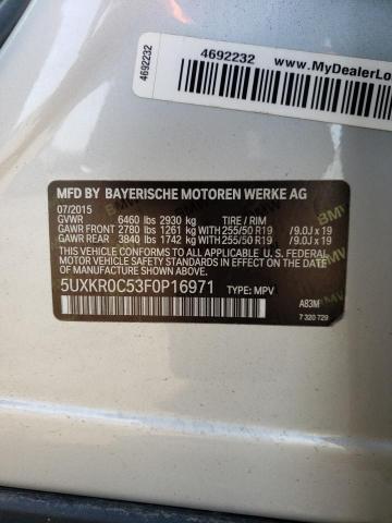 5UXKR0C53F0P16971 BMW X5 Xdrive35i