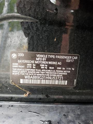 WBA8B9G31HNU53721 BMW 330 I